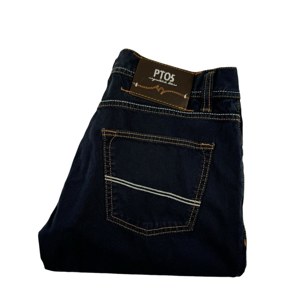 PT05 Italian Blue Garment Wash Mens 5 Pocket Pant Chino 30x30